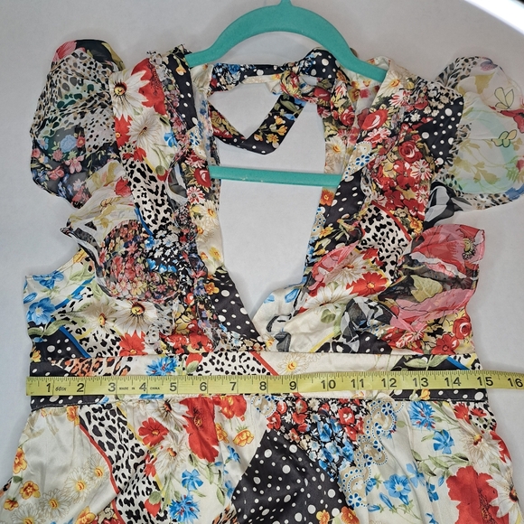 Mixed Pattern Mini Dress - Picture 10 of 12